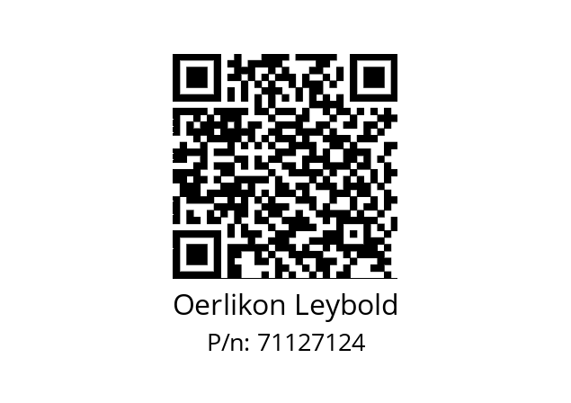   Oerlikon Leybold 71127124