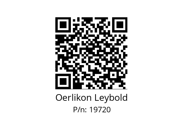   Oerlikon Leybold 19720