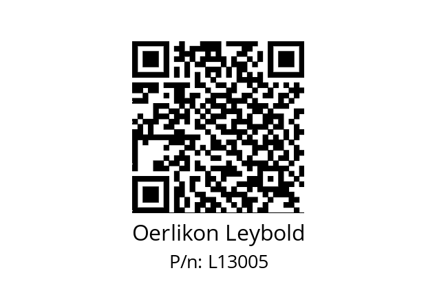   Oerlikon Leybold L13005