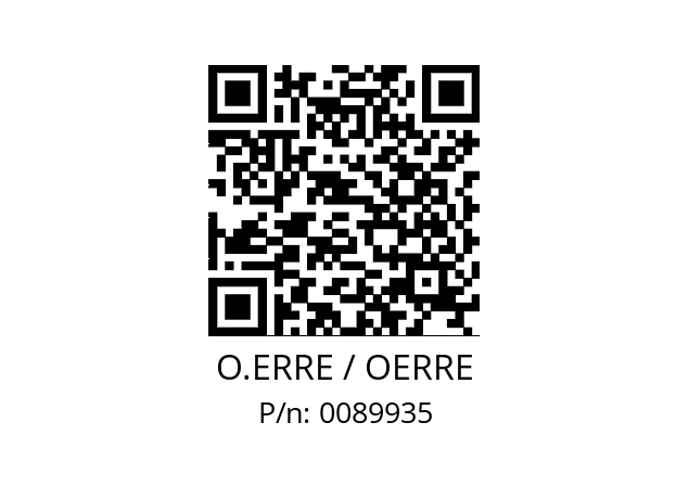   O.ERRE / OERRE 0089935