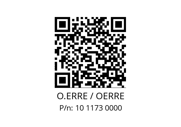   O.ERRE / OERRE 10 1173 0000