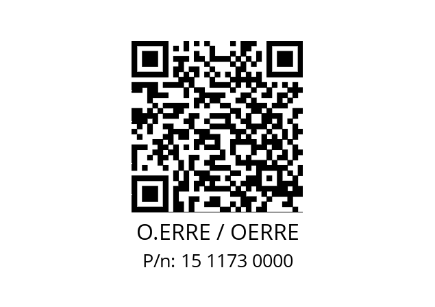   O.ERRE / OERRE 15 1173 0000