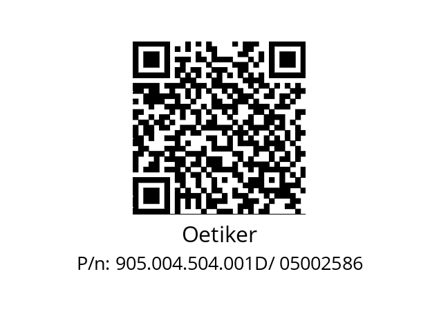   Oetiker 905.004.504.001D/ 05002586