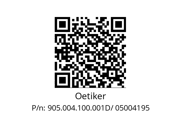   Oetiker 905.004.100.001D/ 05004195