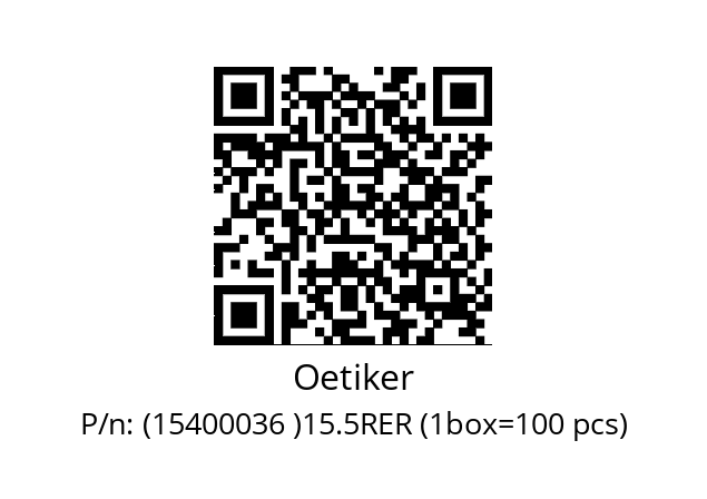   Oetiker (15400036 )15.5RER (1box=100 pcs)