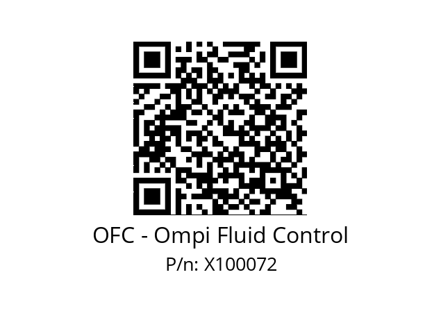   OFC - Ompi Fluid Control X100072