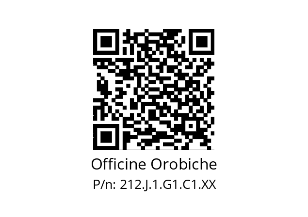   Officine Orobiche 212.J.1.G1.C1.XX