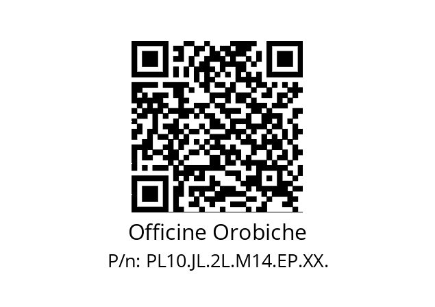   Officine Orobiche PL10.JL.2L.M14.EP.XX.