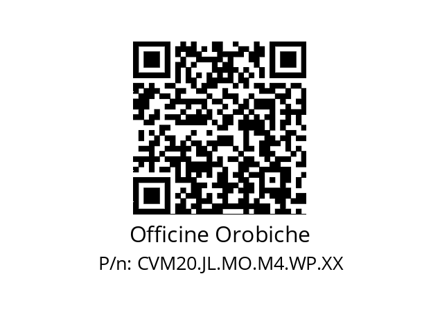   Officine Orobiche CVM20.JL.MO.M4.WP.XX