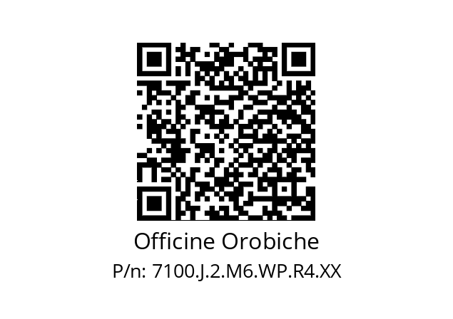   Officine Orobiche 7100.J.2.M6.WP.R4.XX