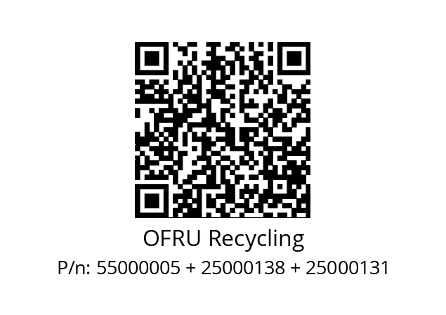   OFRU Recycling 55000005 + 25000138 + 25000131