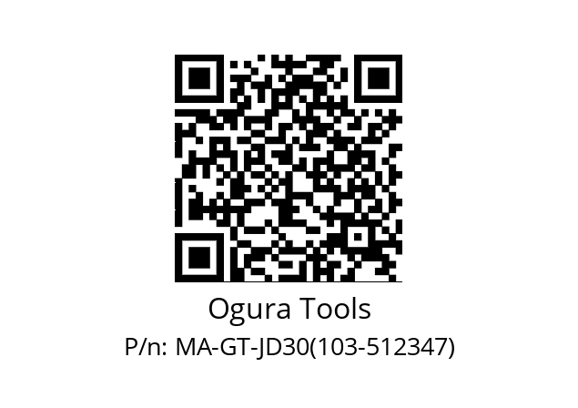   Ogura Tools MA-GT-JD30(103-512347)