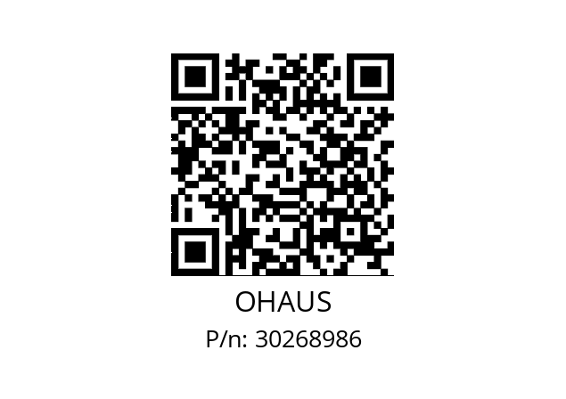   OHAUS 30268986