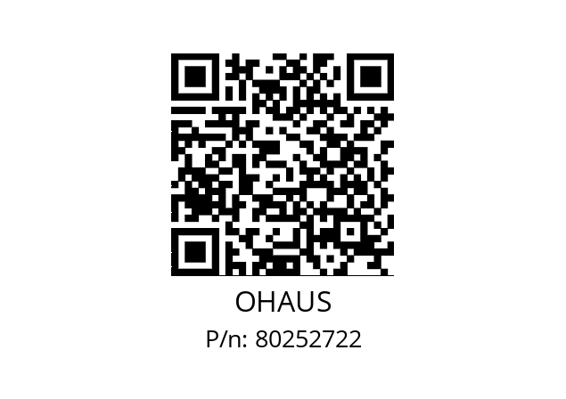   OHAUS 80252722