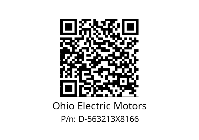   Ohio Electric Motors D-563213X8166