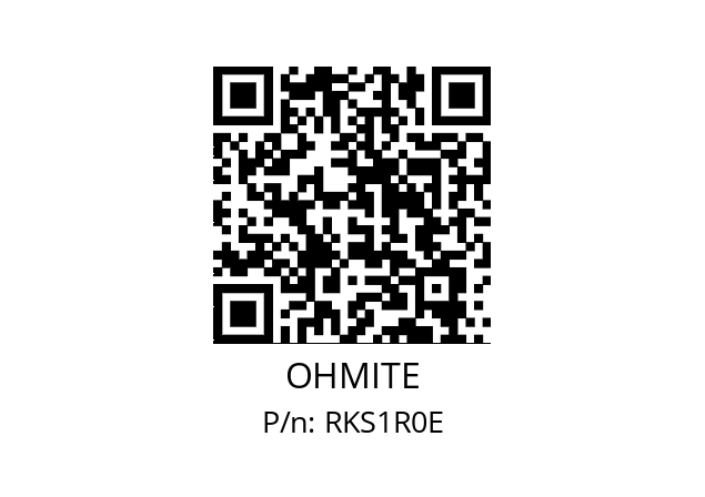   OHMITE RKS1R0E