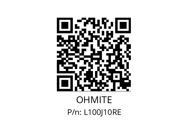   OHMITE L100J10RE