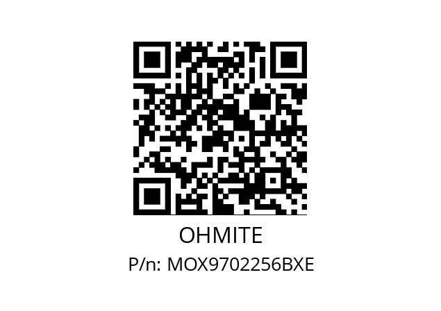   OHMITE MOX9702256BXE