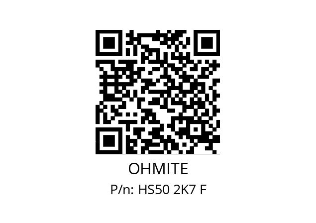   OHMITE HS50 2K7 F