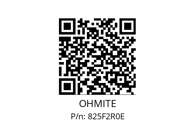   OHMITE 825F2R0E