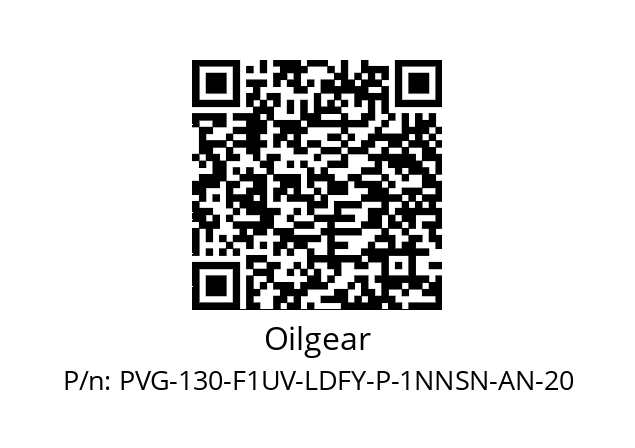   Oilgear PVG-130-F1UV-LDFY-P-1NNSN-AN-20