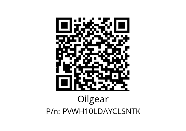   Oilgear PVWH10LDAYCLSNTK