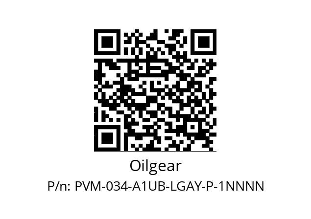   Oilgear PVM-034-A1UB-LGAY-P-1NNNN