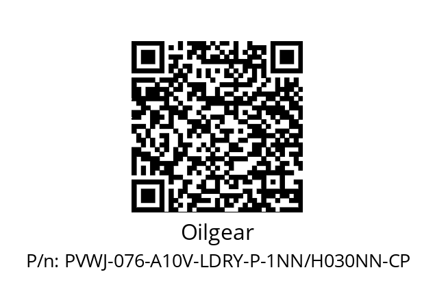   Oilgear PVWJ-076-A10V-LDRY-P-1NN/H030NN-CP