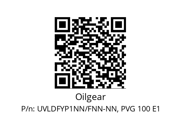   Oilgear UVLDFYP1NN/FNN-NN, PVG 100 E1