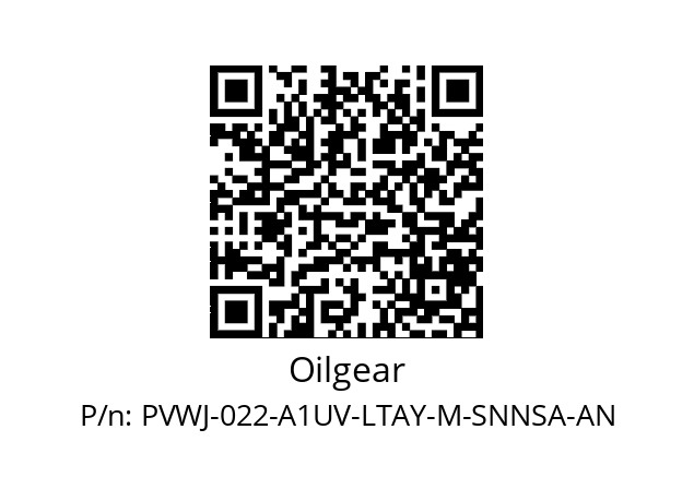   Oilgear PVWJ-022-A1UV-LTAY-M-SNNSA-AN