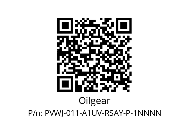   Oilgear PVWJ-011-A1UV-RSAY-P-1NNNN