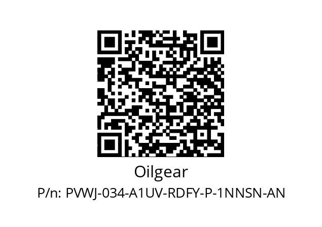   Oilgear PVWJ-034-A1UV-RDFY-P-1NNSN-AN