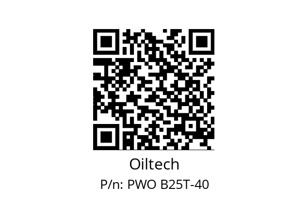   Oiltech PWO B25T-40