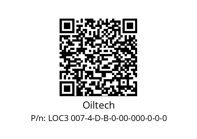   Oiltech LOC3 007-4-D-B-0-00-000-0-0-0