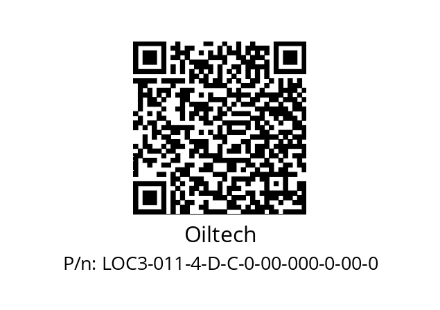   Oiltech LOC3-011-4-D-C-0-00-000-0-00-0