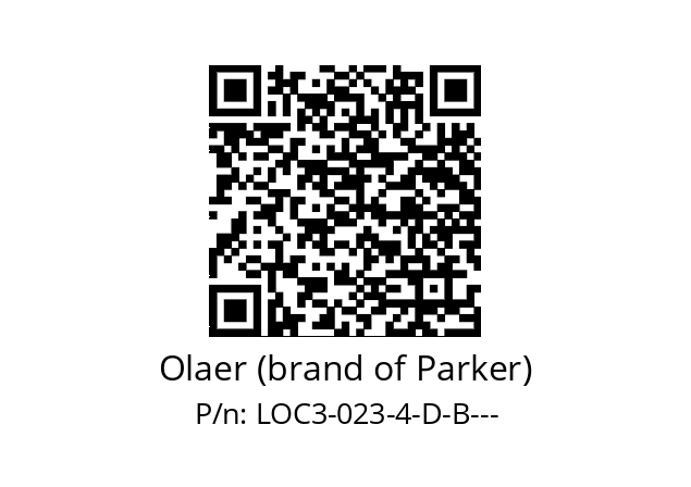   Olaer (brand of Parker) LOC3-023-4-D-B---