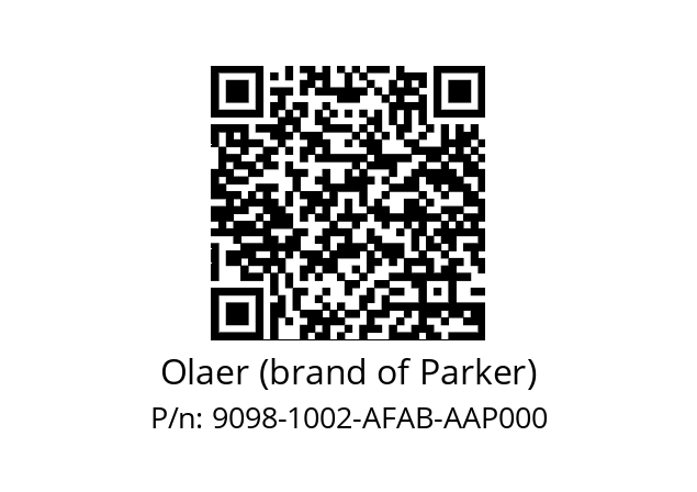   Olaer (brand of Parker) 9098-1002-AFAB-AAP000