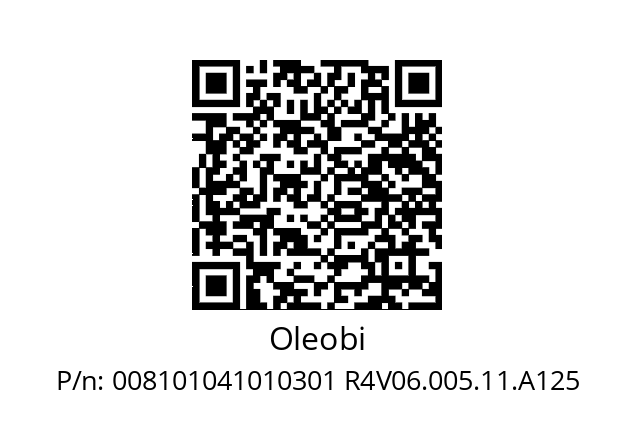   Oleobi 008101041010301 R4V06.005.11.A125