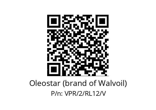   Oleostar (brand of Walvoil) VPR/2/RL12/V