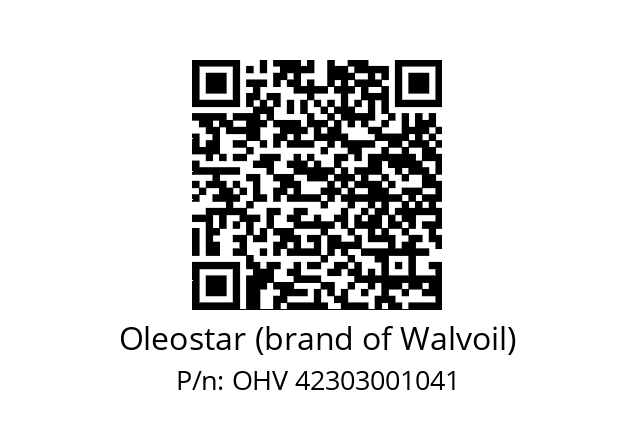   Oleostar (brand of Walvoil) OHV 42303001041