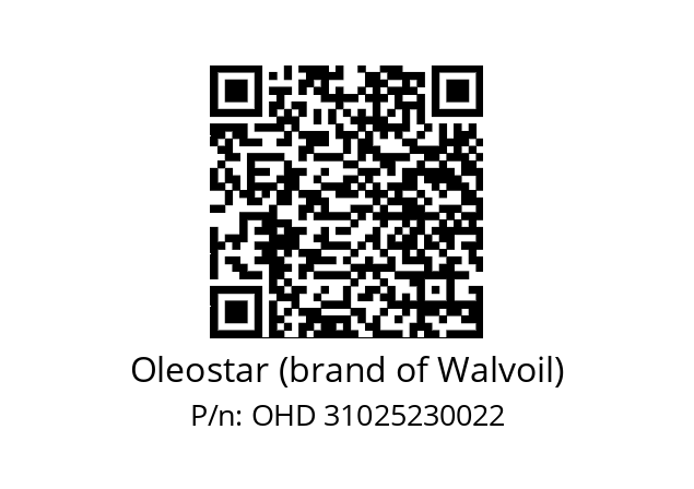   Oleostar (brand of Walvoil) OHD 31025230022