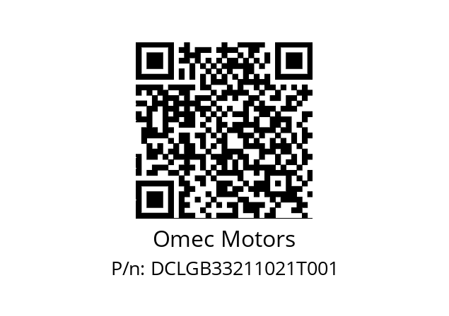   Omec Motors DCLGB33211021T001