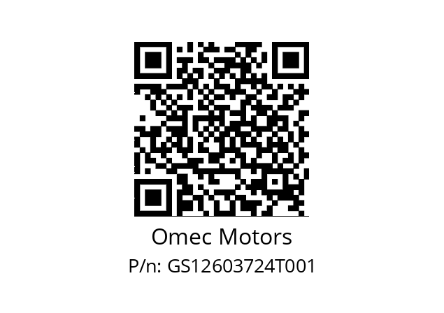   Omec Motors GS12603724T001