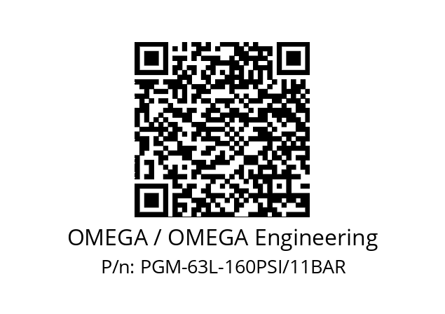   OMEGA / OMEGA Engineering PGM-63L-160PSI/11BAR