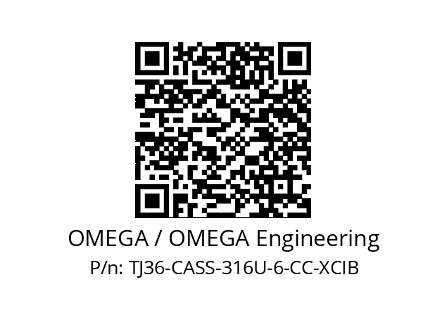   OMEGA / OMEGA Engineering TJ36-CASS-316U-6-CC-XCIB