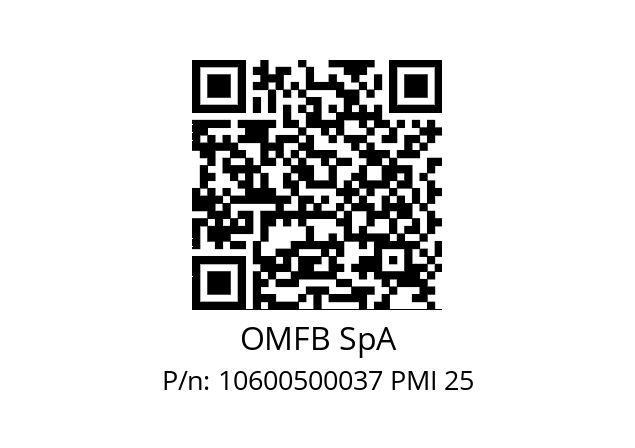   OMFB SpA 10600500037 PMI 25