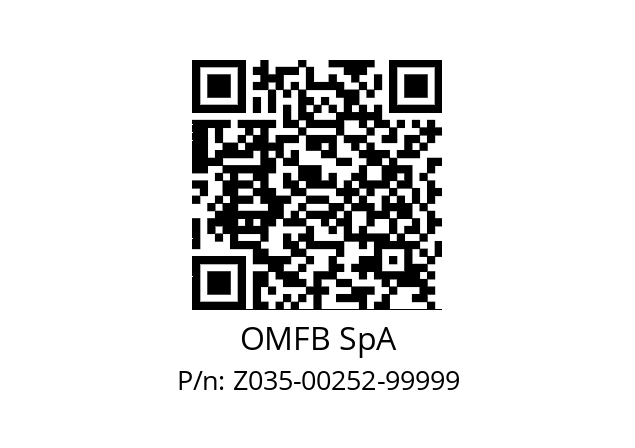   OMFB SpA Z035-00252-99999