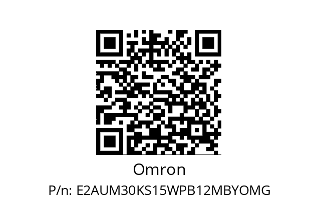   Omron E2AUM30KS15WPB12MBYOMG