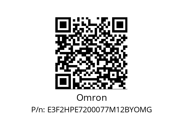   Omron E3F2HPE7200077M12BYOMG