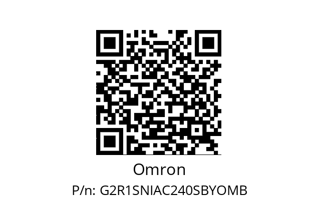   Omron G2R1SNIAC240SBYOMB